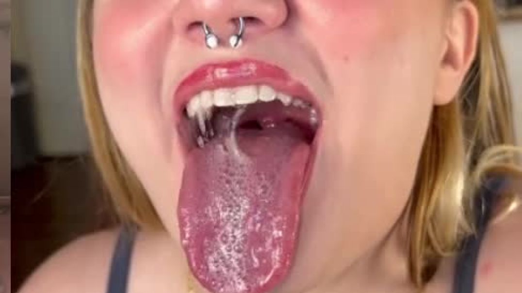 Blonde Girl Drooling